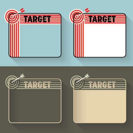 A text frame for your text with inscription target. And also in military design.のイラスト素材