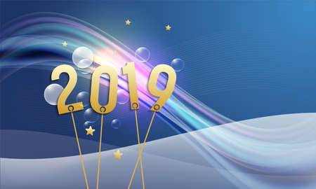 Abstract design for greeting card to the new yearのイラスト素材