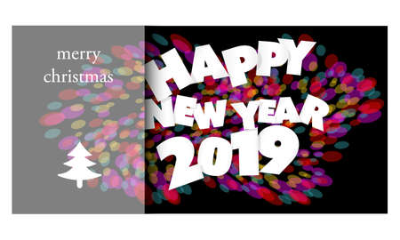 Vector design for greeting card to the new yearのイラスト素材