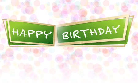 Vector design for greeting card to the happy birthdayのイラスト素材