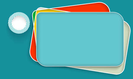 Abstract frame for your text and circular frame for your symbolsのイラスト素材