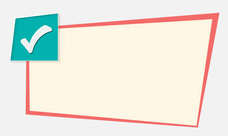 Text frame for your text and check boxのイラスト素材