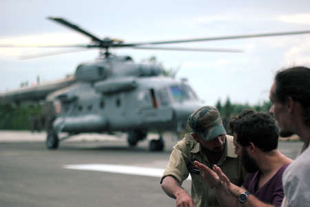 Helipad Srinigarのeditorial素材