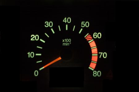 series: luminous screen: Tachometer