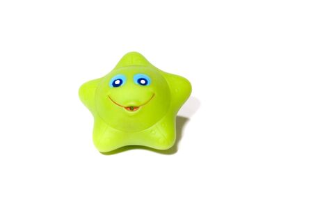 series: isolated on white: toy - rubber starの写真素材