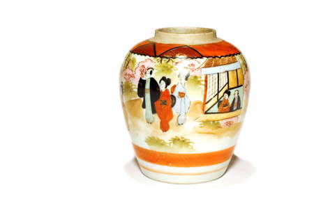 series: isolated on white: Old Antique vaseの写真素材