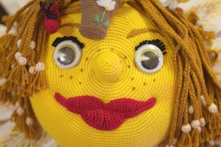 face bound flexible toyの写真素材