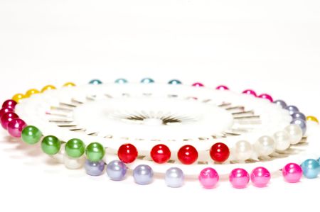 series: isolated on white: sewing pinの写真素材