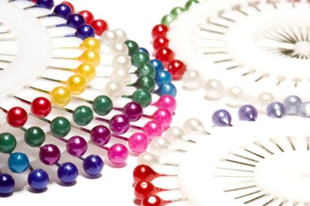 series: isolated on white: sewing pinの写真素材