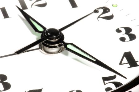 series: isolated on white: clock-face
