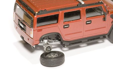 series object on white: automobile model