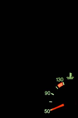 series object on black: temperature indicator