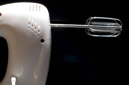 series object on black - kitchen utensil electric mixer