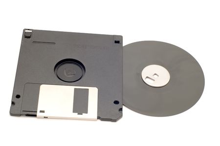 series object on white - non-assembled disc