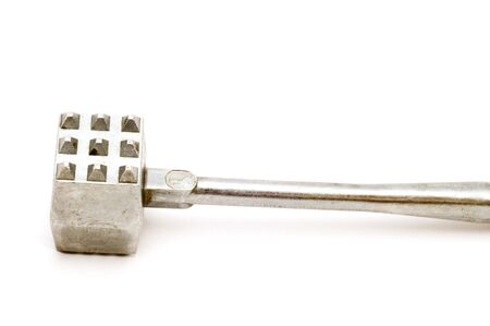 series object on white - kitchen utensil -hammer for meatの写真素材