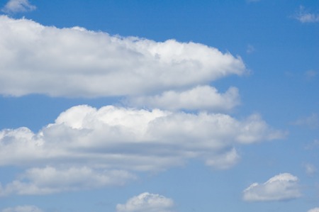 leaden clouds. grey clouds and blue sky