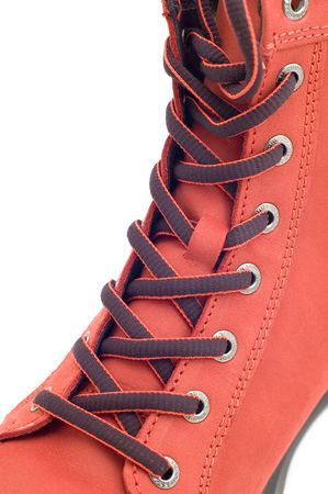 object on white - clothes - Red shoe