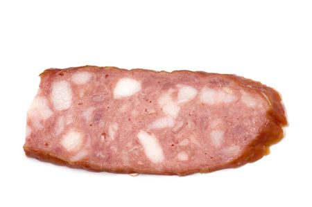 object on white - food- boiled sausageの写真素材