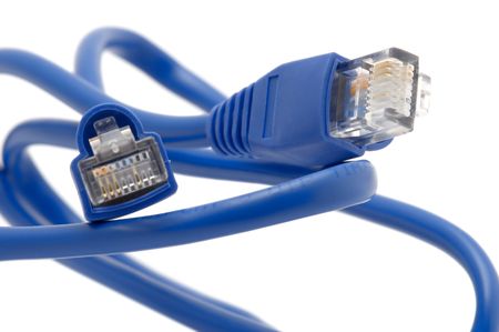 object on white - tool - ethernet plug 