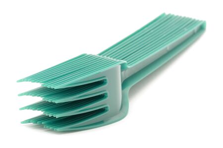 object on white - kitchen utensil - plastic fork