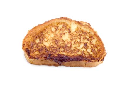 object on white food toast