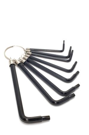 object on white tool Key Tool set
