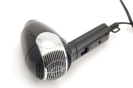 object on white - hair-drier close-upの写真素材