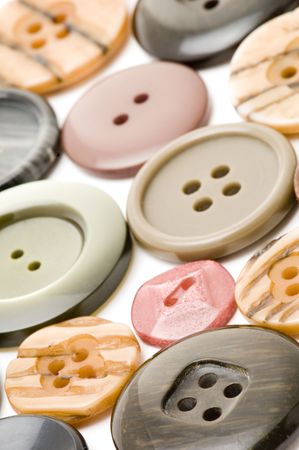 object on white sewing tool dress button 