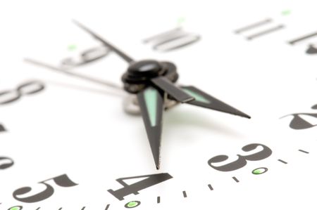 object on white - clock face