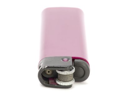 object on white: tools - plastic lighterの写真素材