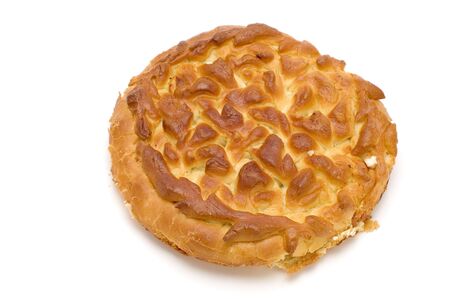object on white - food Pie with curd