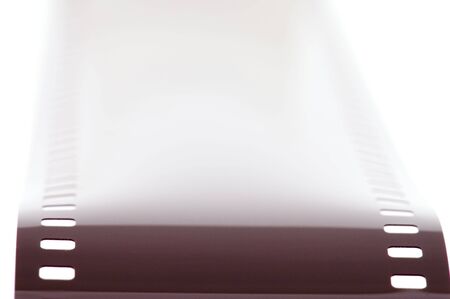 object on white - photographic film - negative macroの写真素材