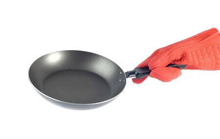 object on white - griddle with handの写真素材