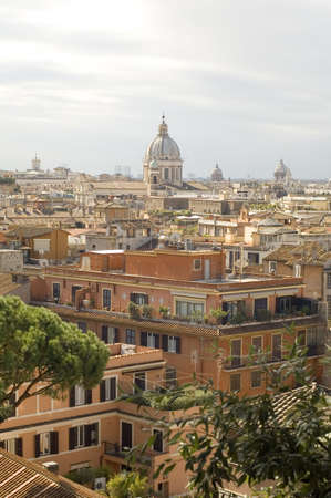 Italy panoramic view of rome cityの写真素材