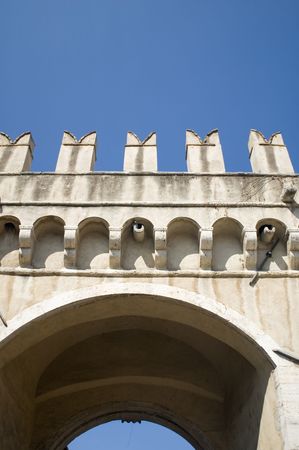 Italy - Older foot bridge in Romeの写真素材