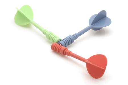 object on white - toy Dart arrows