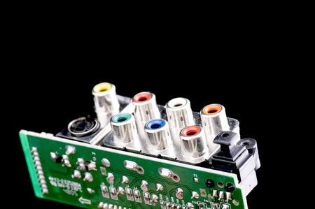 object on black - plate close upの写真素材