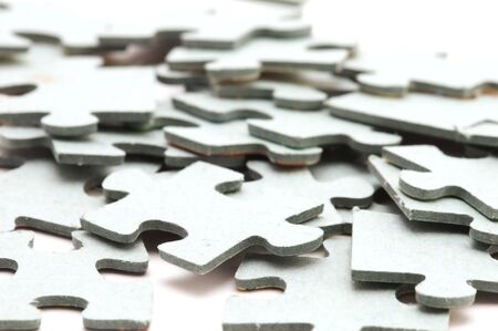 object on white - toy puzzle close upの写真素材