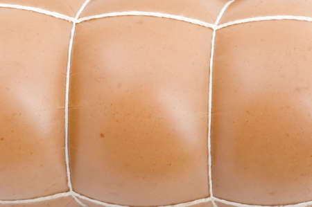 object on white - food boiled sausageの写真素材