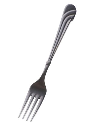 object on white - kitchen utensil Fork