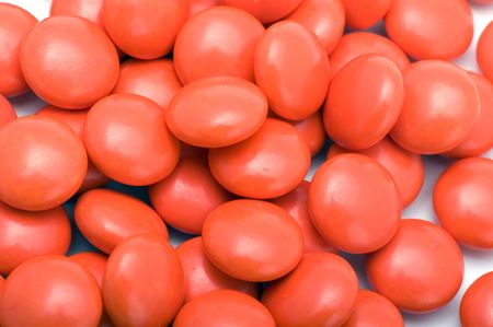 object on white - medical Red Tablets