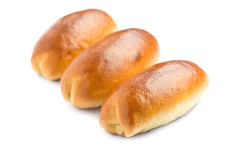 object on white - food patty with a cabbageの写真素材