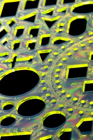 object on black - tool measurement instrumentation with polarizationの写真素材