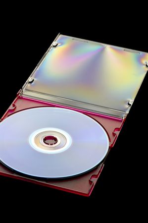 object on black - disc on black with polarizationの写真素材