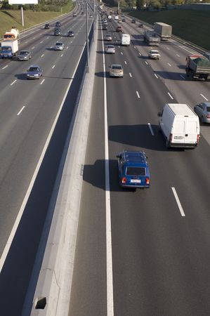 Moscow highway in the day - traffic
