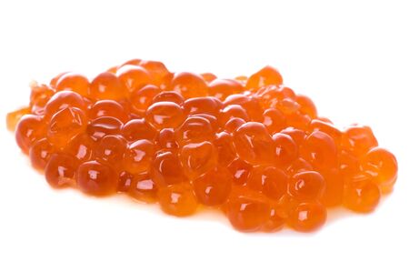 object on white - Red caviar close upの写真素材
