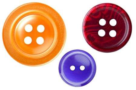 object on white - tool sewing button