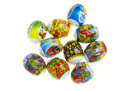 object on white - food easter eggsの写真素材