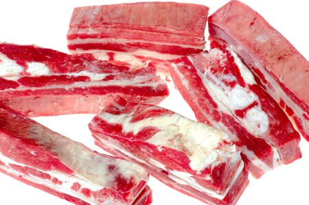 object on white - food raw meatの写真素材