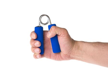 object on white - hand flexor on handの写真素材